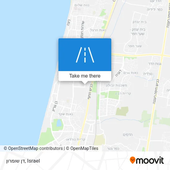 Карта דן שומרון