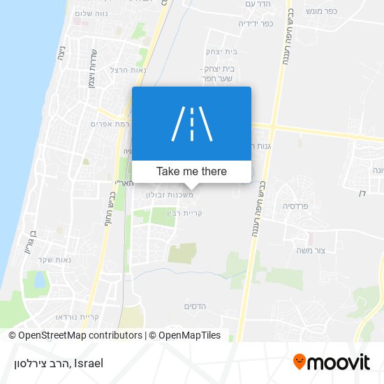 הרב צירלסון map