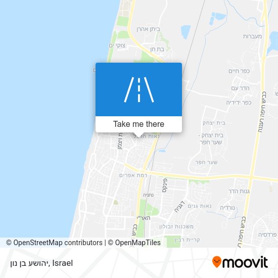 יהושע בן נון map