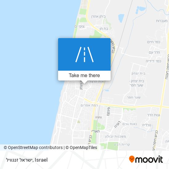 Карта ישראל זנגוויל