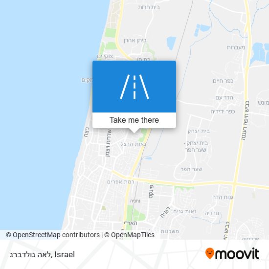 לאה גולדברג map