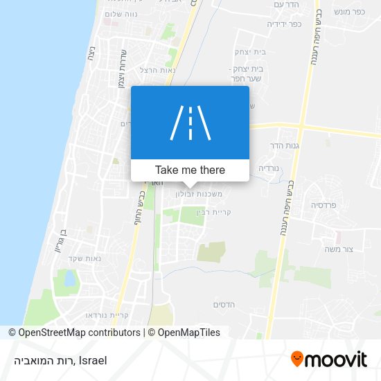 רות המואביה map