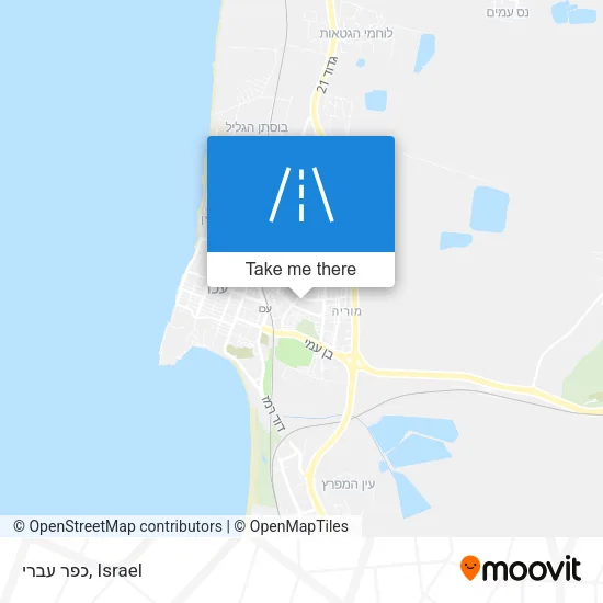 Карта כפר עברי