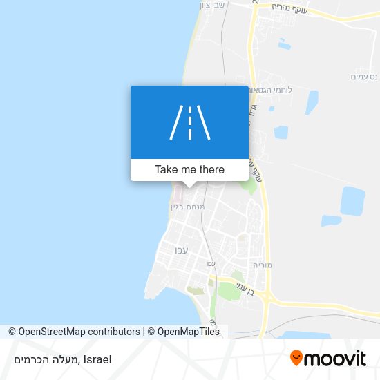 מעלה הכרמים map