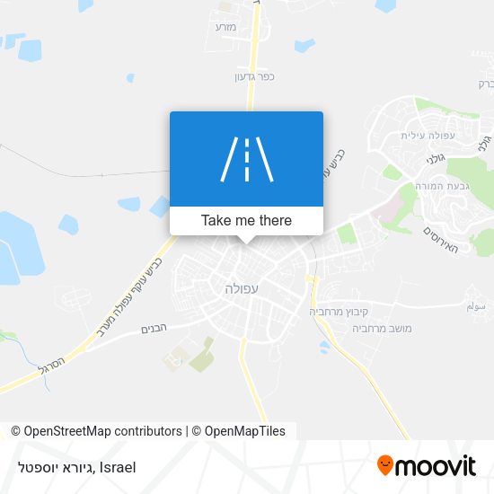 גיורא יוספטל map