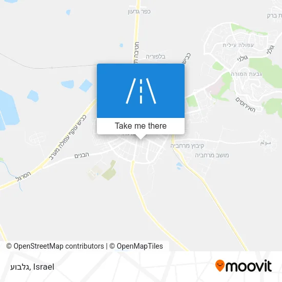 Карта גלבוע
