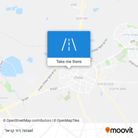 דוד קניאל map