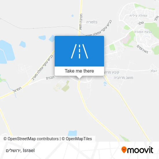Карта ירושלים