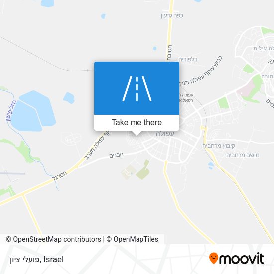 פועלי ציון map