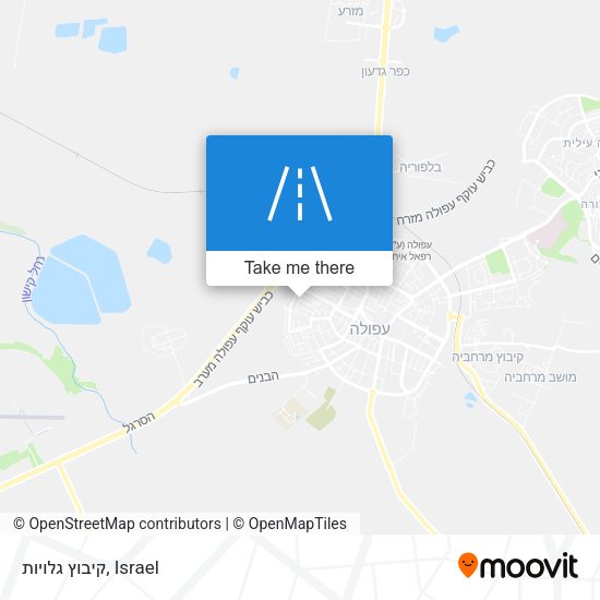 קיבוץ גלויות map