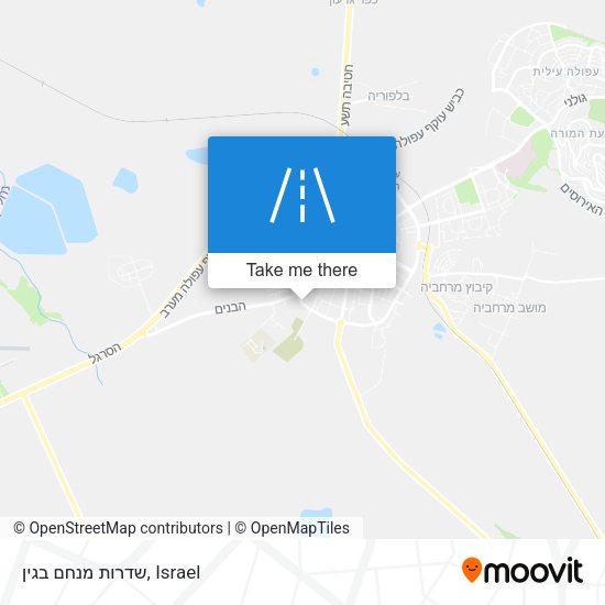 שדרות מנחם בגין map
