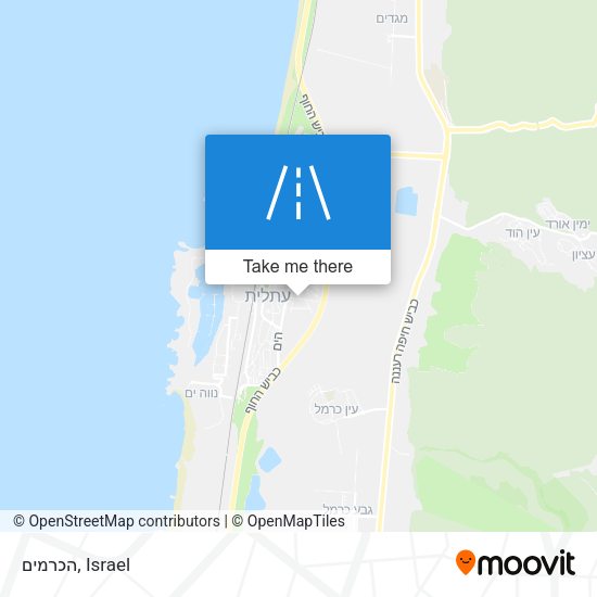 הכרמים map