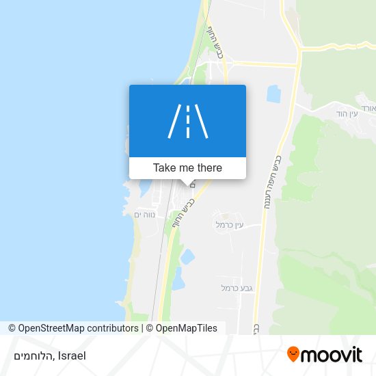 הלוחמים map