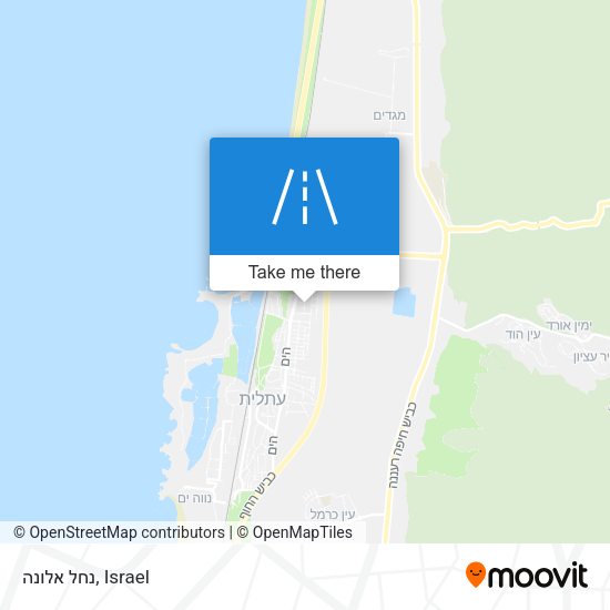נחל אלונה map
