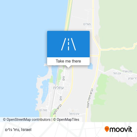 נחל גלים map