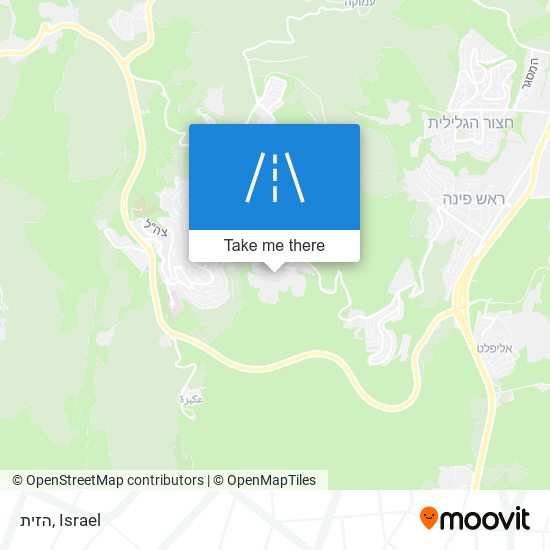 הזית map