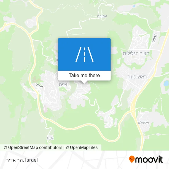 Карта הר אדיר