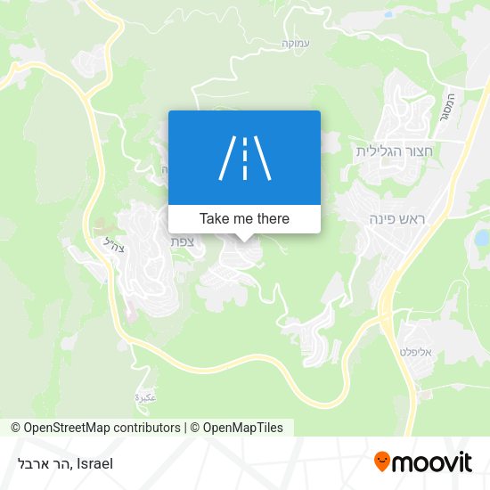 Карта הר ארבל