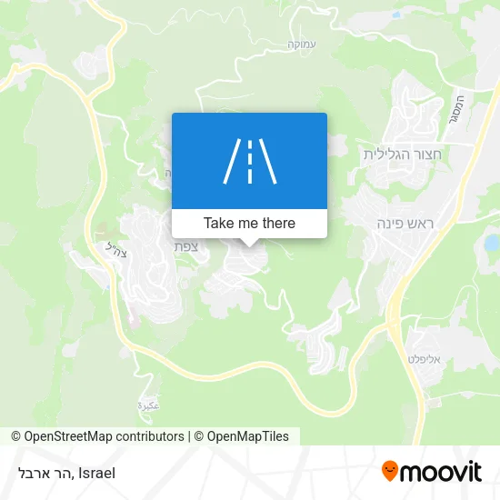 Карта הר ארבל