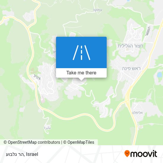Карта הר גלבוע