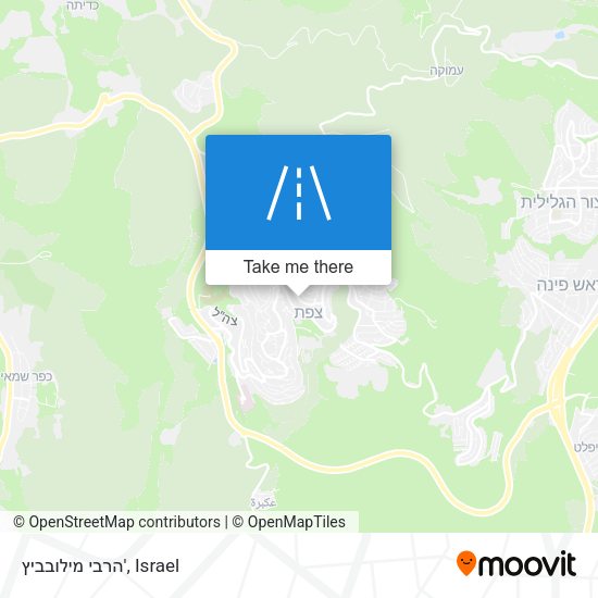 הרבי מילובביץ' map