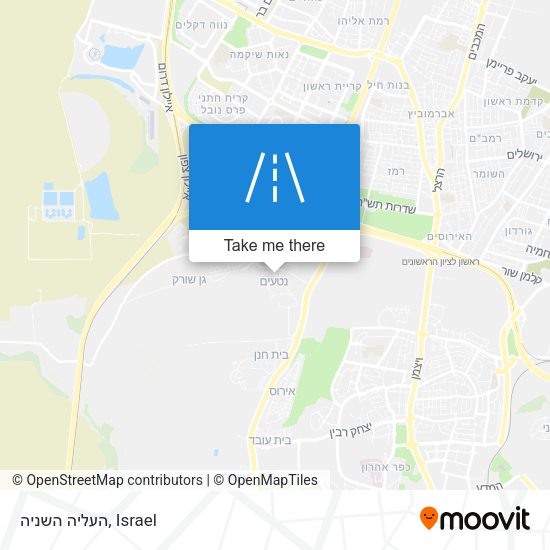 העליה השניה map