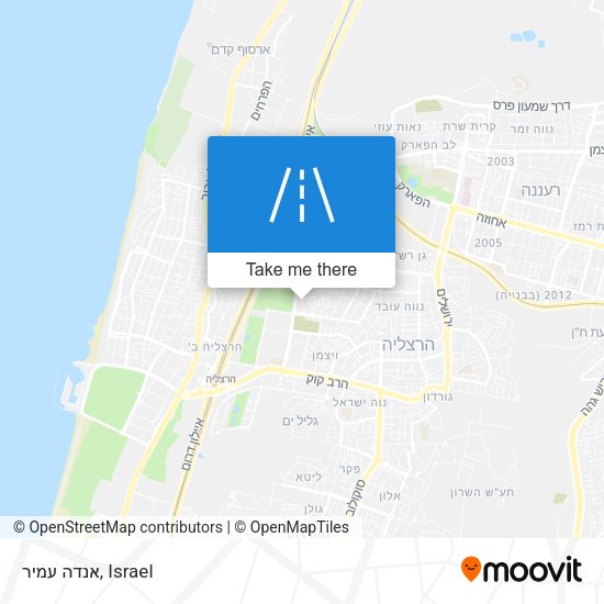 אנדה עמיר map