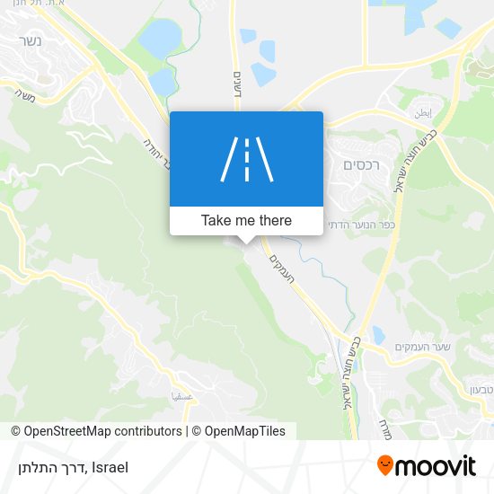 דרך התלתן map