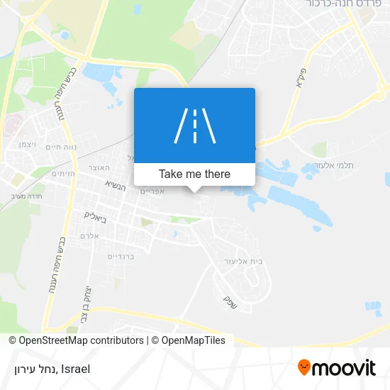 Карта נחל עירון