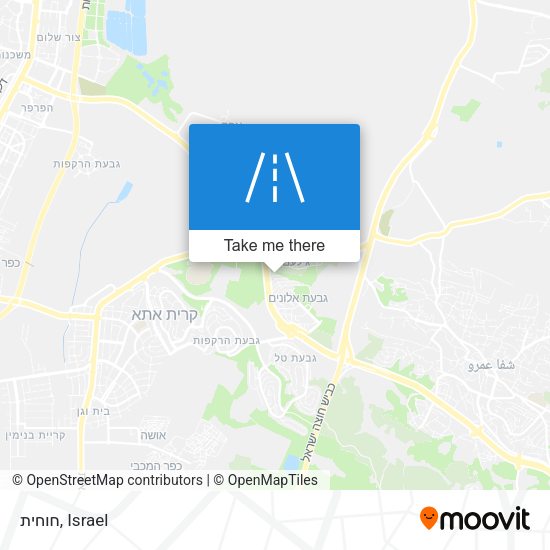 חוחית map