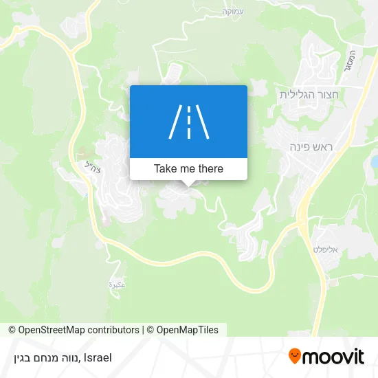 Карта נווה מנחם בגין