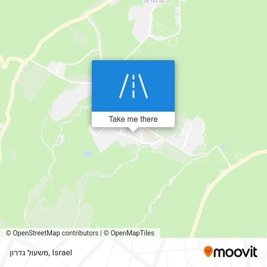 Карта משעול גדרון