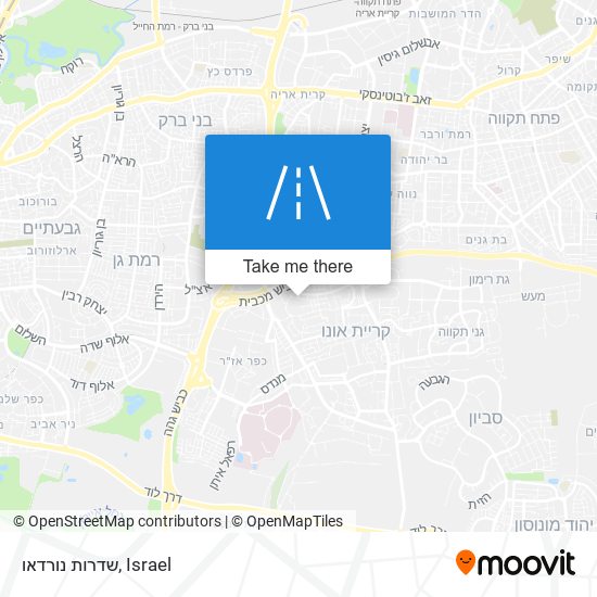 שדרות נורדאו map