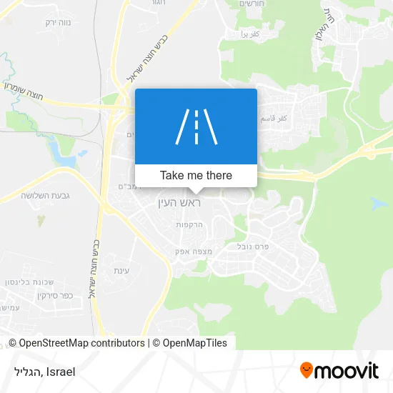 הגליל map