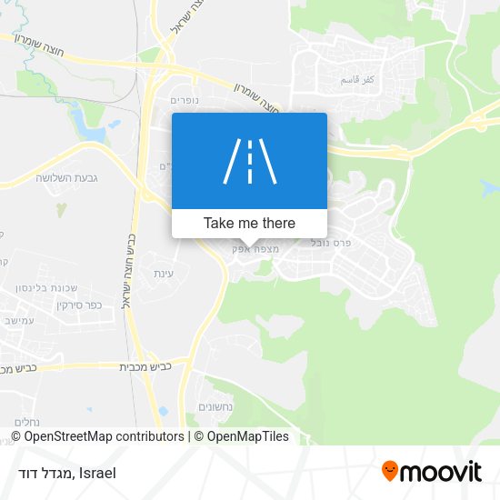 מגדל דוד map
