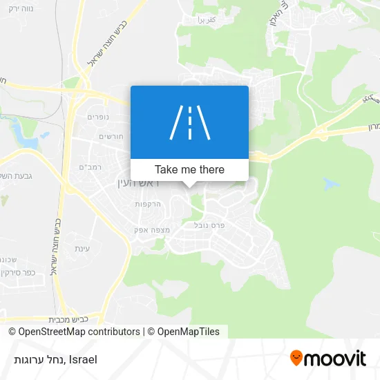 Карта נחל ערוגות