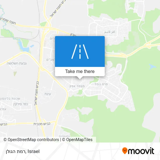 Карта רמת הגולן