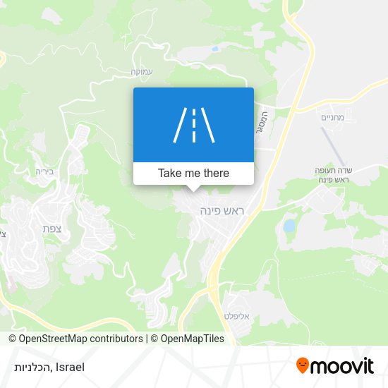 הכלניות map