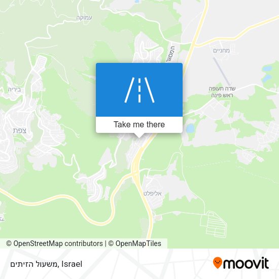 משעול הזיתים map