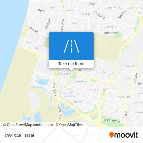 אבני איתן map