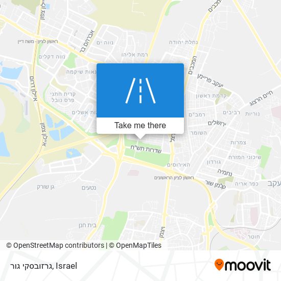 גרזובסקי גור map