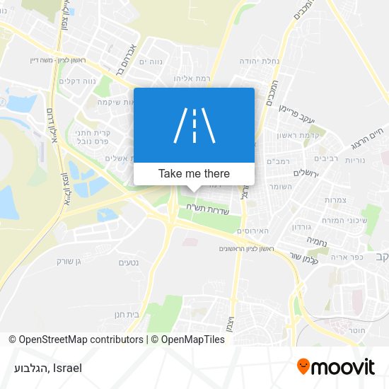 הגלבוע map