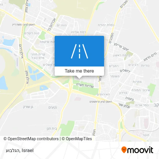 Карта הגלבוע