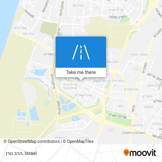 הרב גורן map