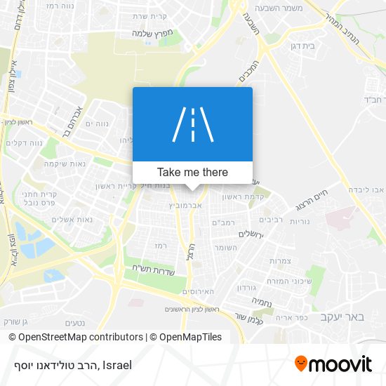 הרב טולידאנו יוסף map