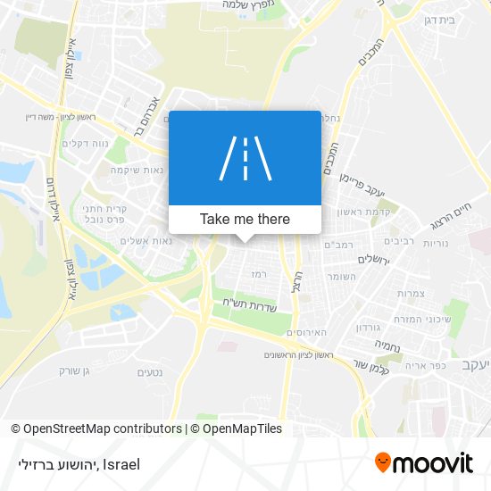 יהושוע ברזילי map