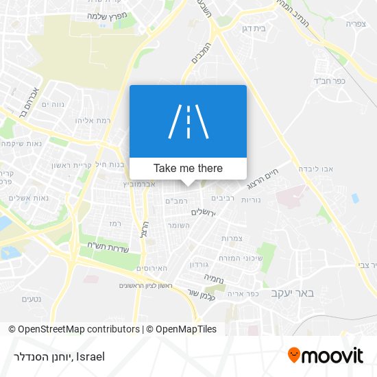 יוחנן הסנדלר map