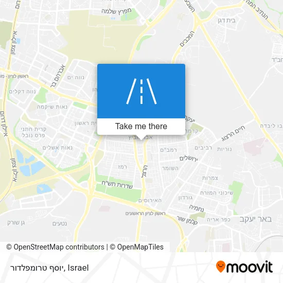 Карта יוסף טרומפלדור
