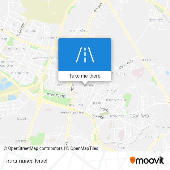 מעונות ברכה map