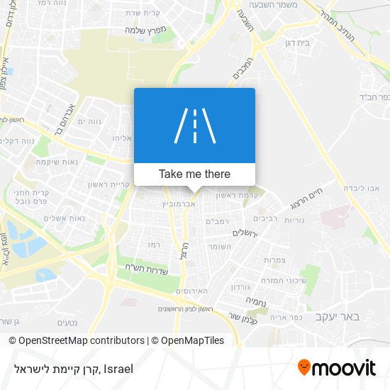 קרן קיימת לישראל map